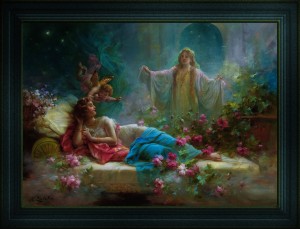 A Dream by Hans Zatzka Old Masters Fine Art Reproduction